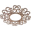 Ekena Millwork Reims Wood Fretwork Pierced Ceiling Medallion, Walnut, 24"OD x 9 1/8"ID x 1/4"T CMWP24X24X0250REWA